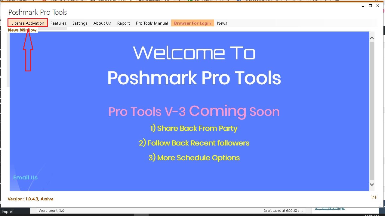 Poshmark tools login browser